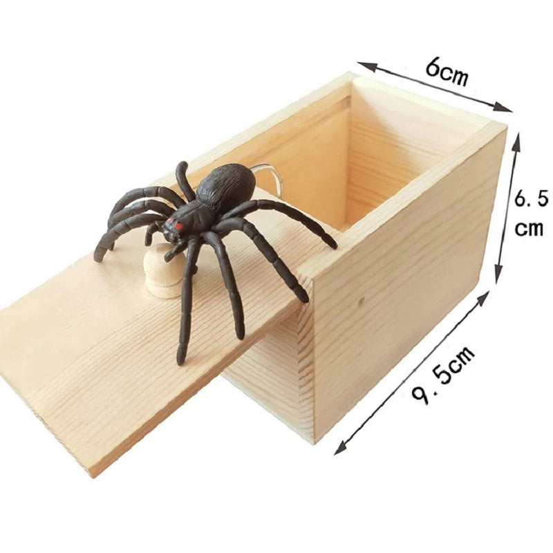 Spider Prank Box Pop Out Rubber Spider Handmade