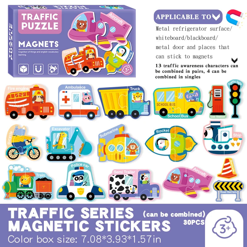 Montessori Cute Fridge Magnets for Children