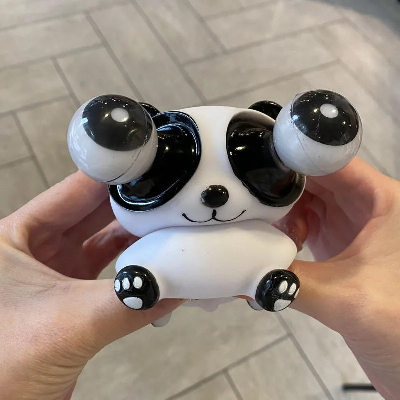 Funny Squeezing Panda Doll Eyeball Bursting