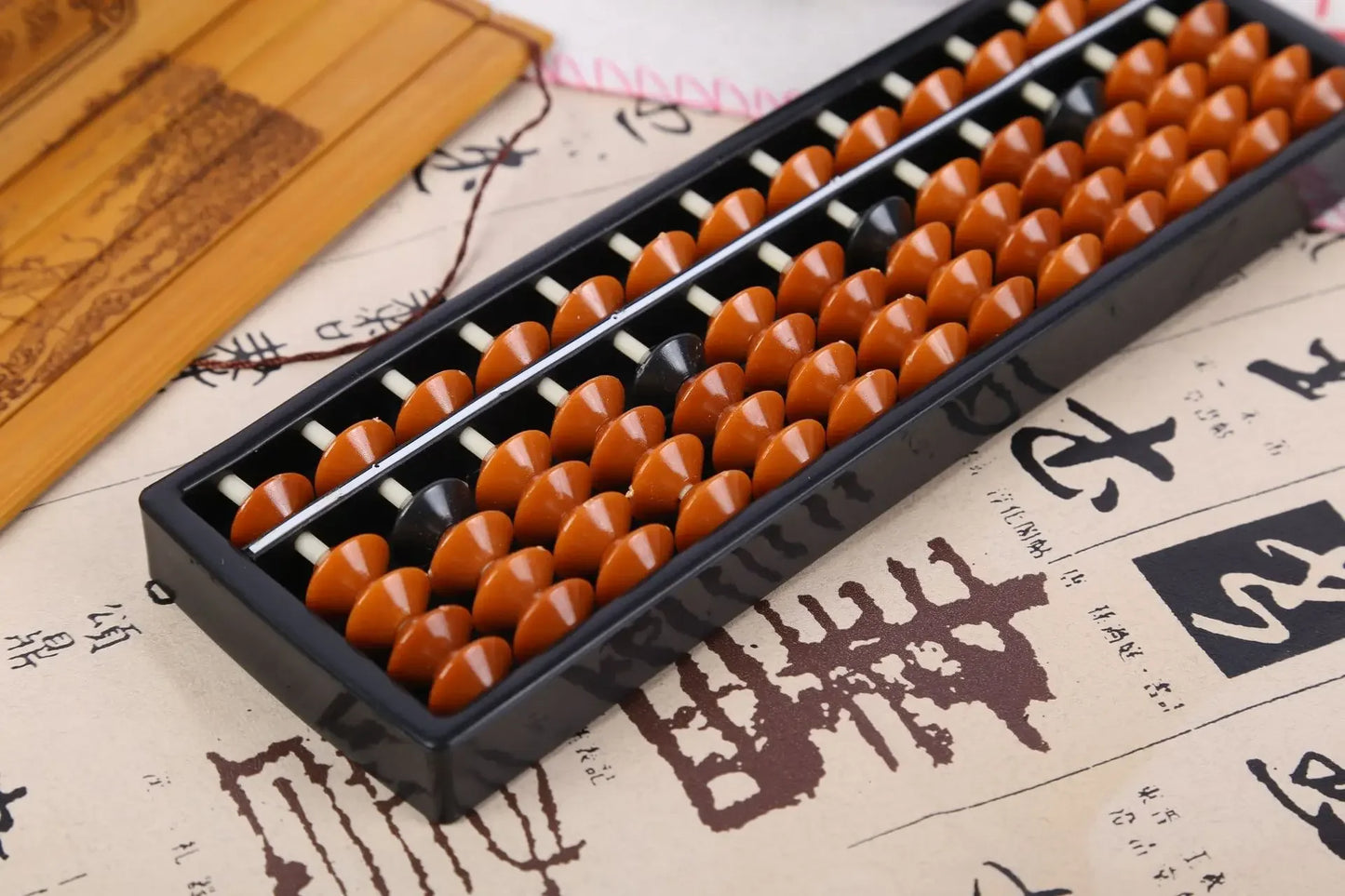 Portable Chinese 13 Digits Column Abacus Arithmetic Soroban Calculating