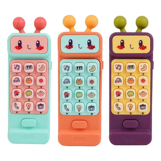 Baby Phone Toy Control Music Sleeping Toy Teether Simulation