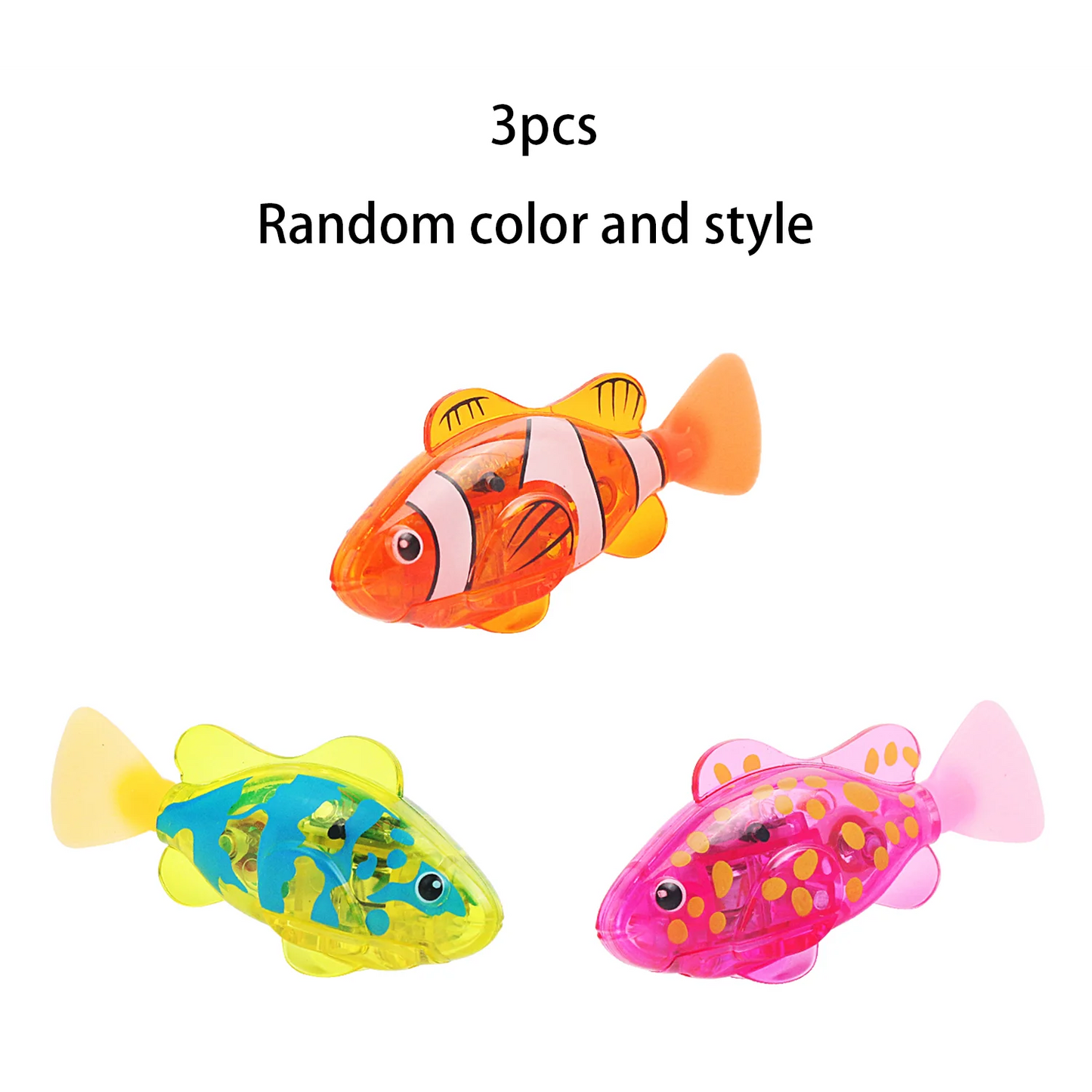 Luminous swimming induction electric fish baby bath