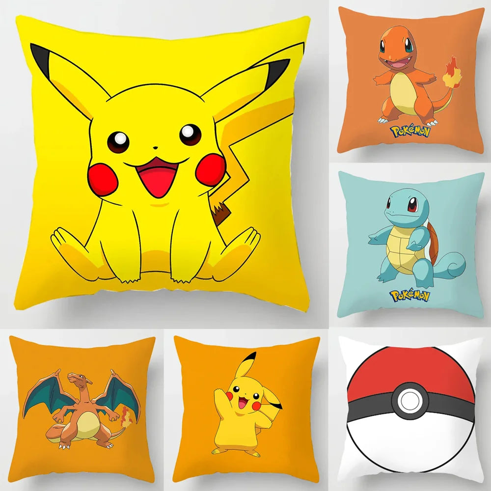 Anime Pokemon Pikachu Pillow Cover 45x45cm