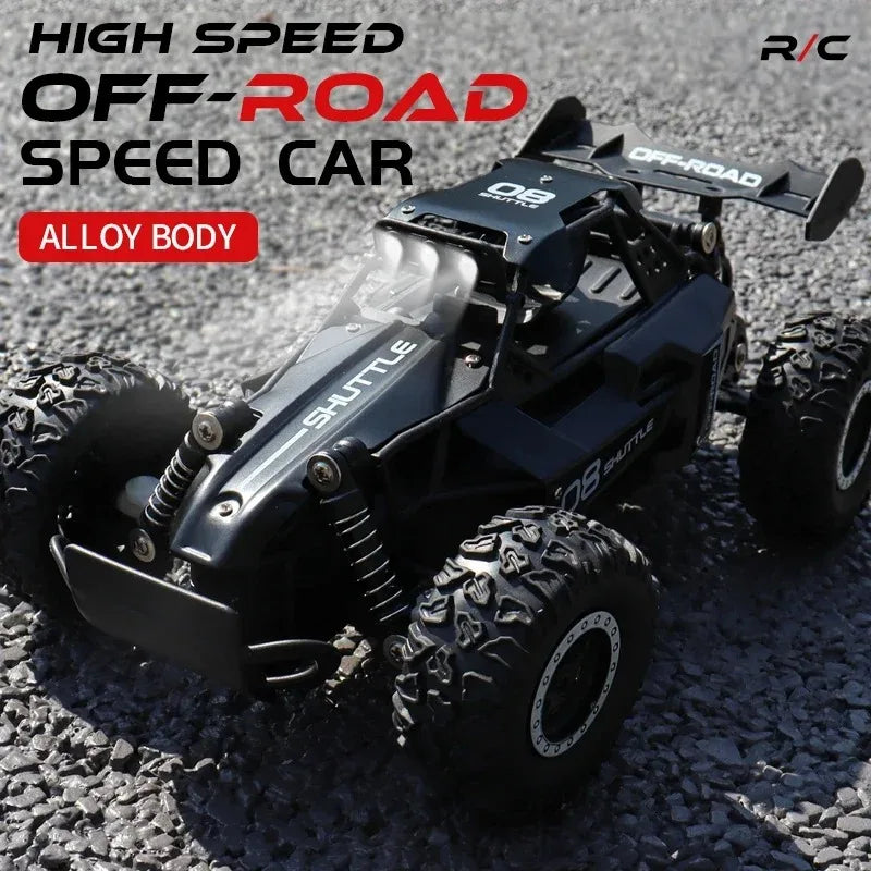 New RC Car 1:16 2WD with LED Light 2.4G 20KM/H High Speed Off-Road Climbing Remote Control