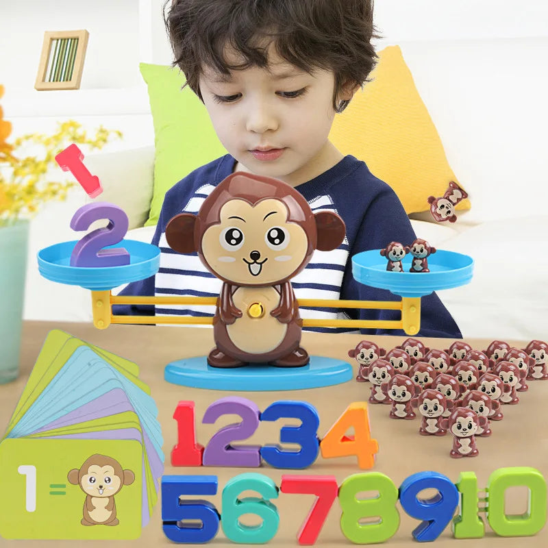 Monkey Balance Math Toy Baby Montessori