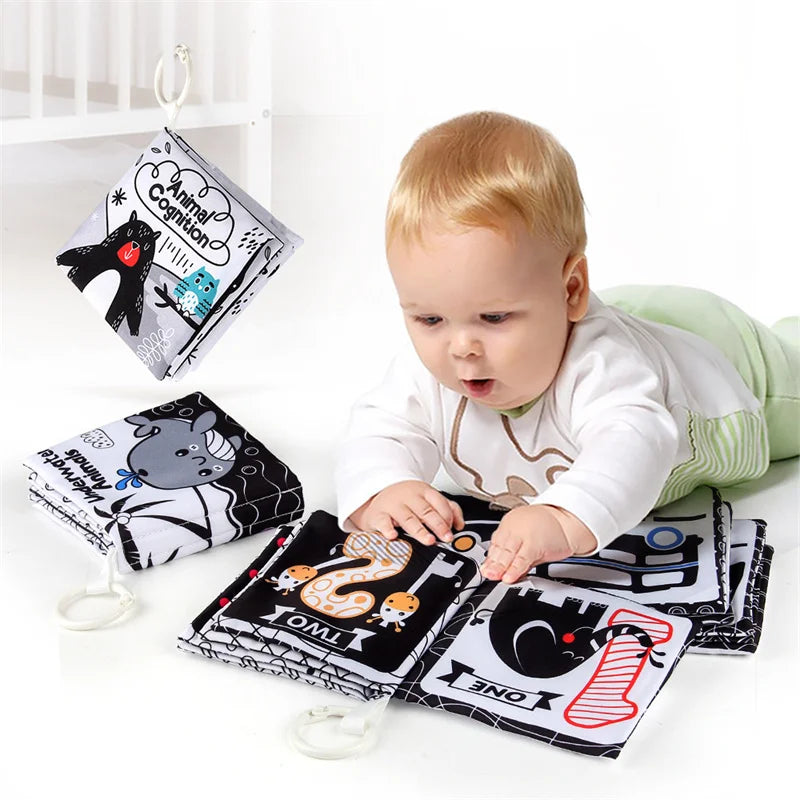 Soft Baby Clothes Book Sensory Toy Black and White