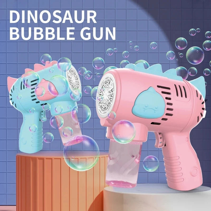 New Dinosaur Electric Automatic Light Bubble Machine