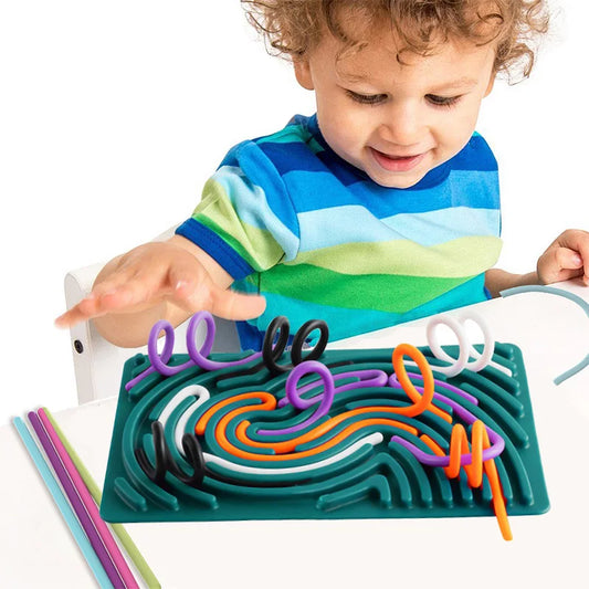 Sensory Activity Board for Kid Busy Board Motor Skills Montessori Toy