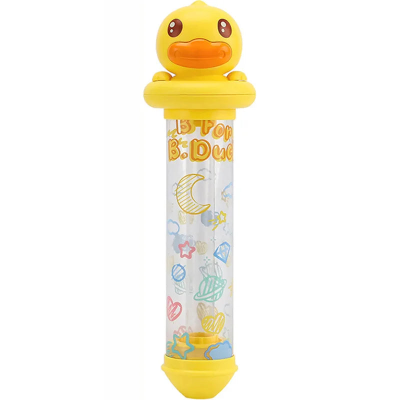 Cute Little Yellow Duck Pull Type Water Gun Bath