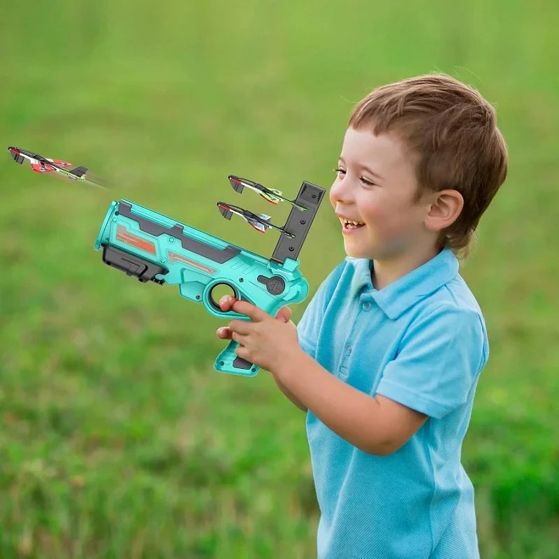 Children's Toy for Boys Ejection Aircraft Shooting Game Outdoor