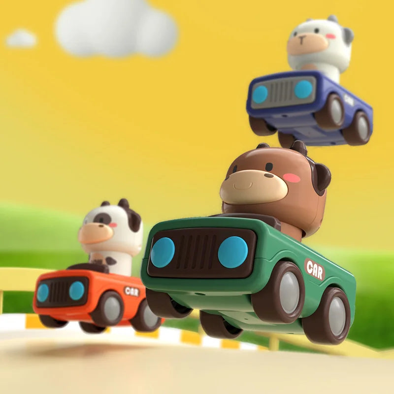 Cute Animal Press and Go Toy Car