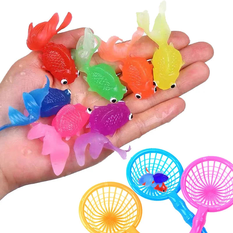 Kawaii Simulation Rubber Goldfish Baby Bath