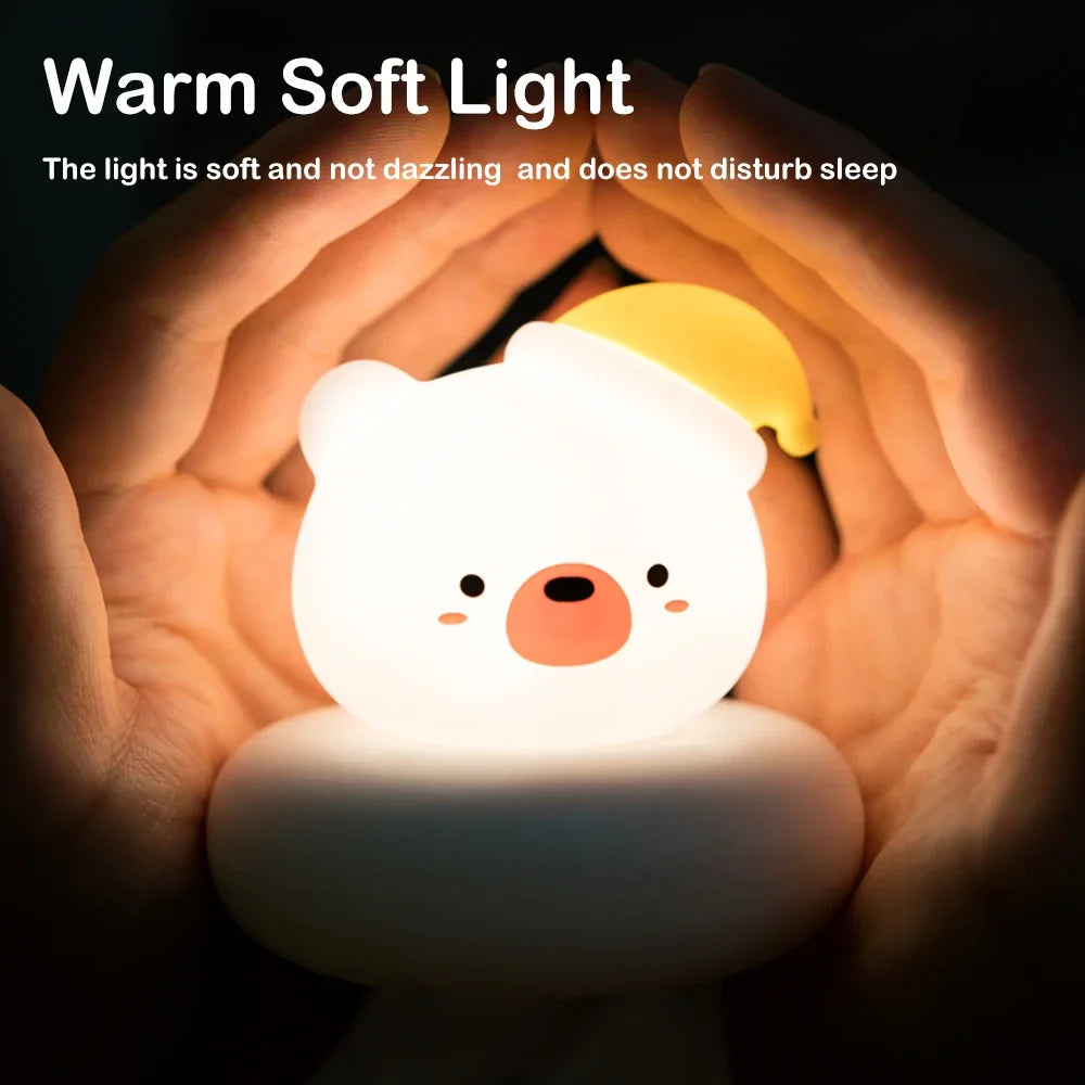 Cute Animal Night Light Novelty 3 Level Dimmable Nursery