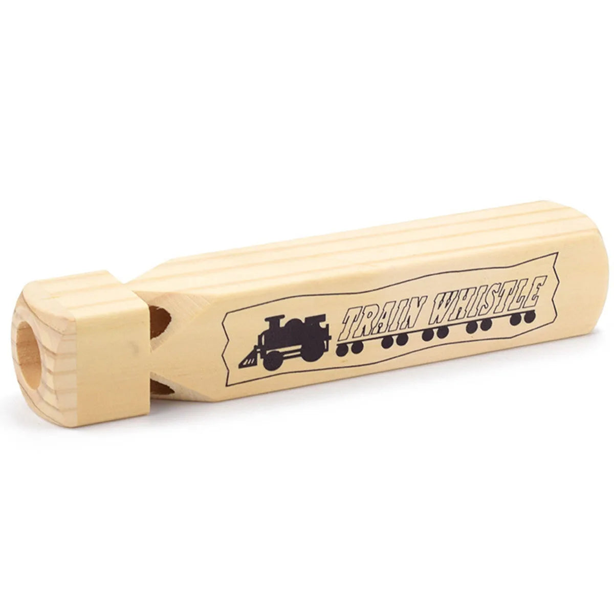 Wooden Train Whistle Music Kids Wood