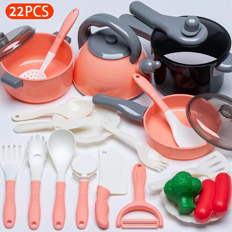 Cooking Toys Pink Kitchen Toy Set Girl Boy