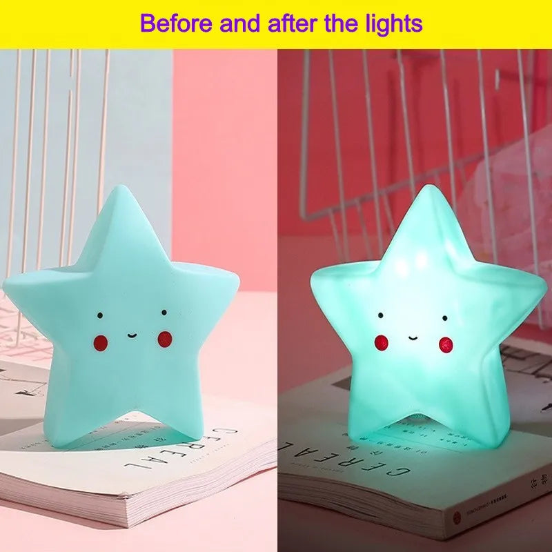 Led Night Light Baby Room Decoration Bed Stars Moon Clouds