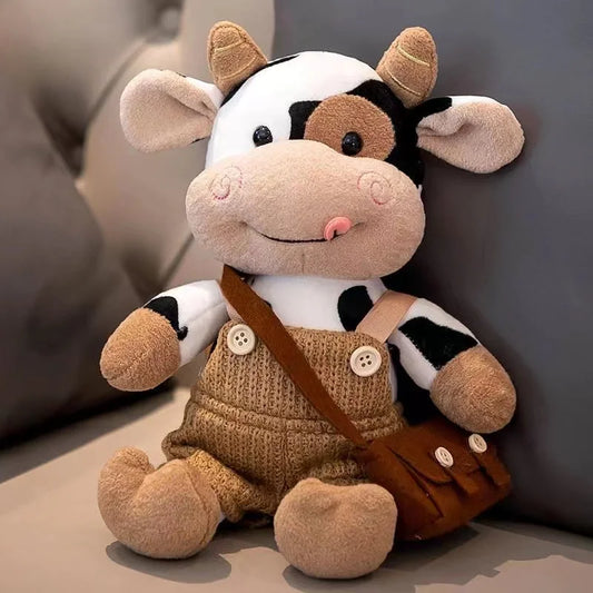 Cartoon Milk Cow Plush Doll Cute Simulation Cattle Animals