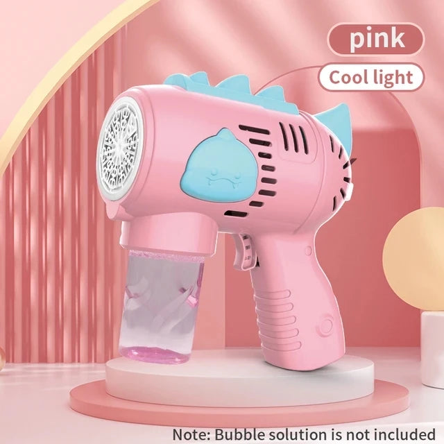 New Dinosaur Electric Automatic Light Bubble Machine