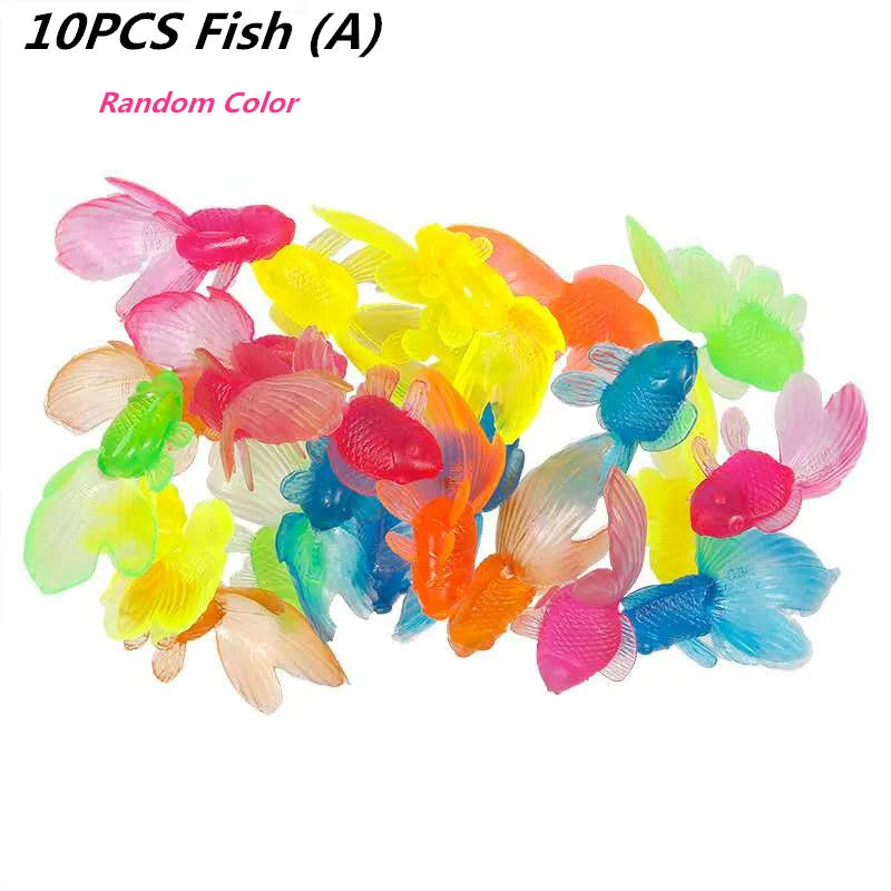 Kawaii Simulation Rubber Goldfish Baby Bath