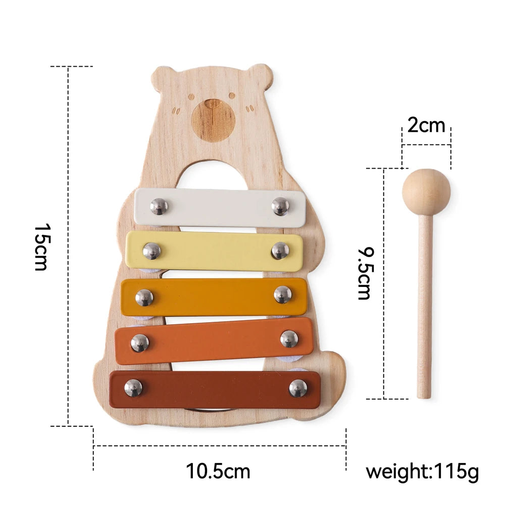 Montessori Cartoon Elephant Baby Musical Instrument