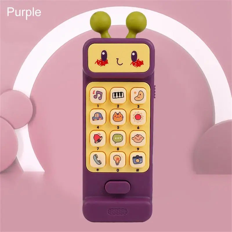 Baby Phone Toy Control Music Sleeping Toy Teether Simulation