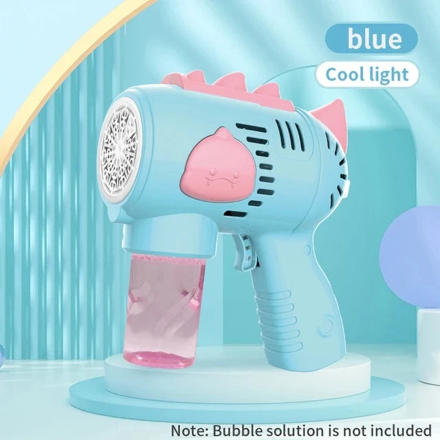 New Dinosaur Electric Automatic Light Bubble Machine