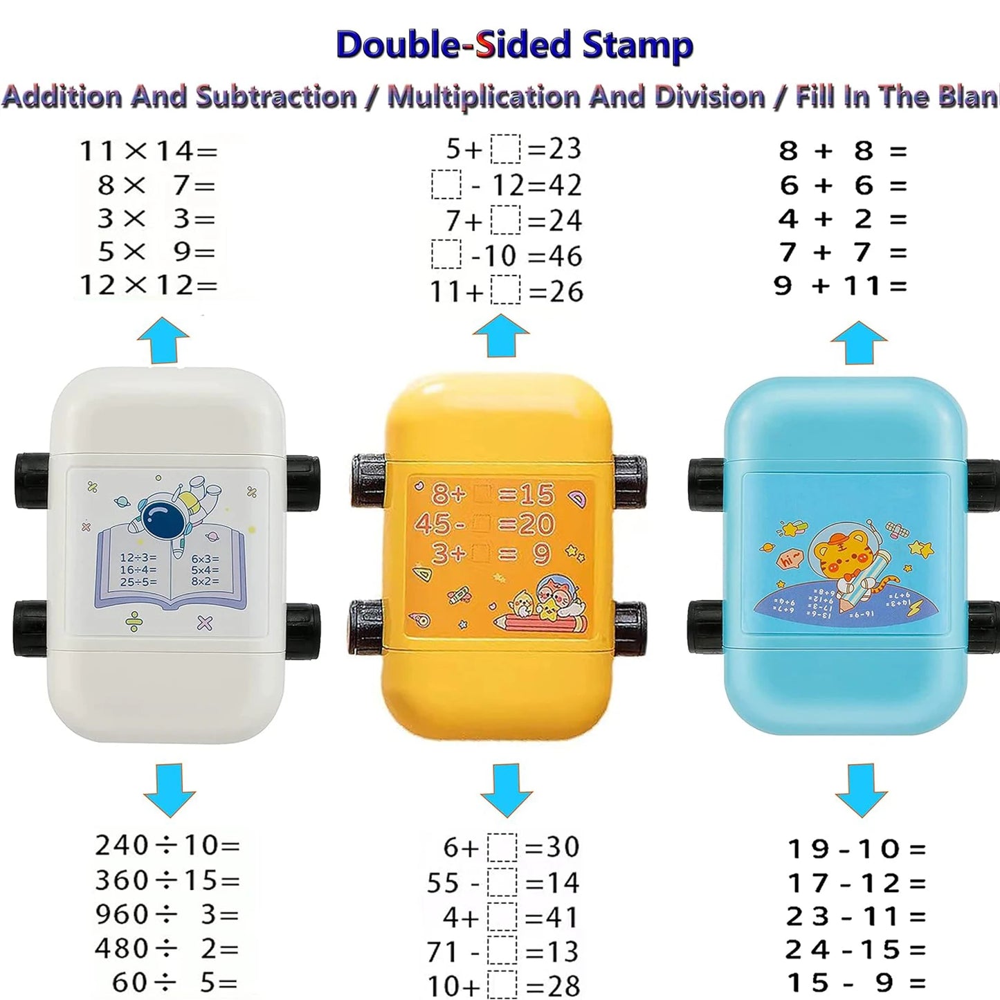 Math Roller Stamp Within 100 Multiplication and Division