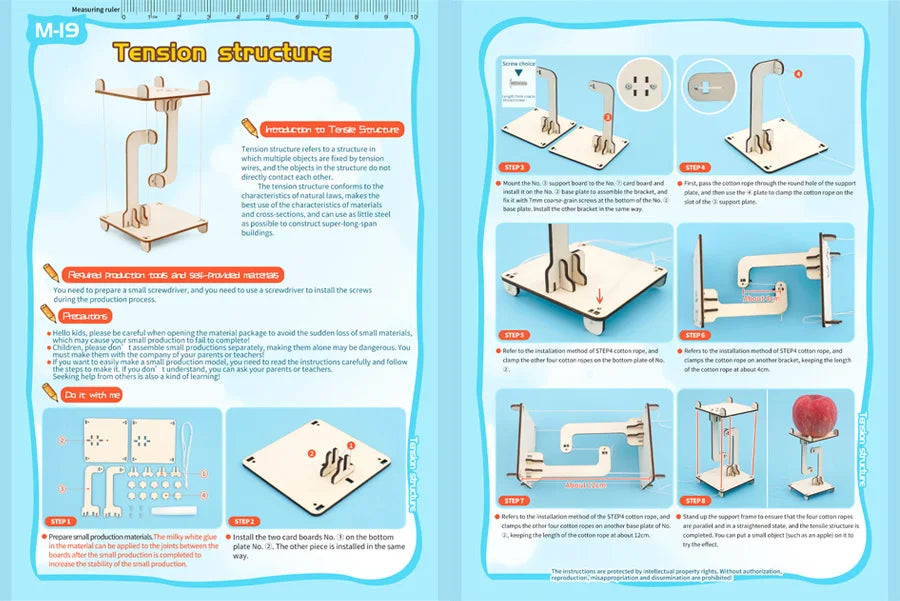 DIY Physical Model Science Experiment Educational Toy Handmade