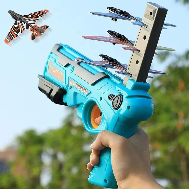 Children's Toy for Boys Ejection Aircraft Shooting Game Outdoor