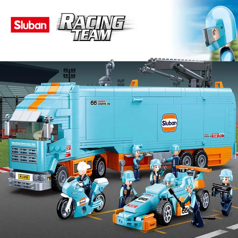 Sluban Building Block Toys Transport Truck 1044PCS Bricks