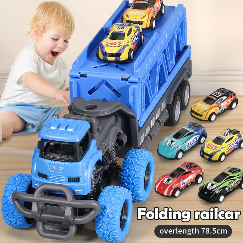 Deformable Rail Car Ejection Folding  Big Truck