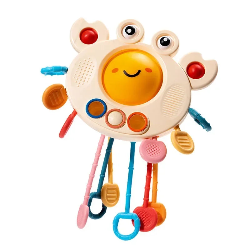 Montessori Pull String Sensory Toys Baby Silicone