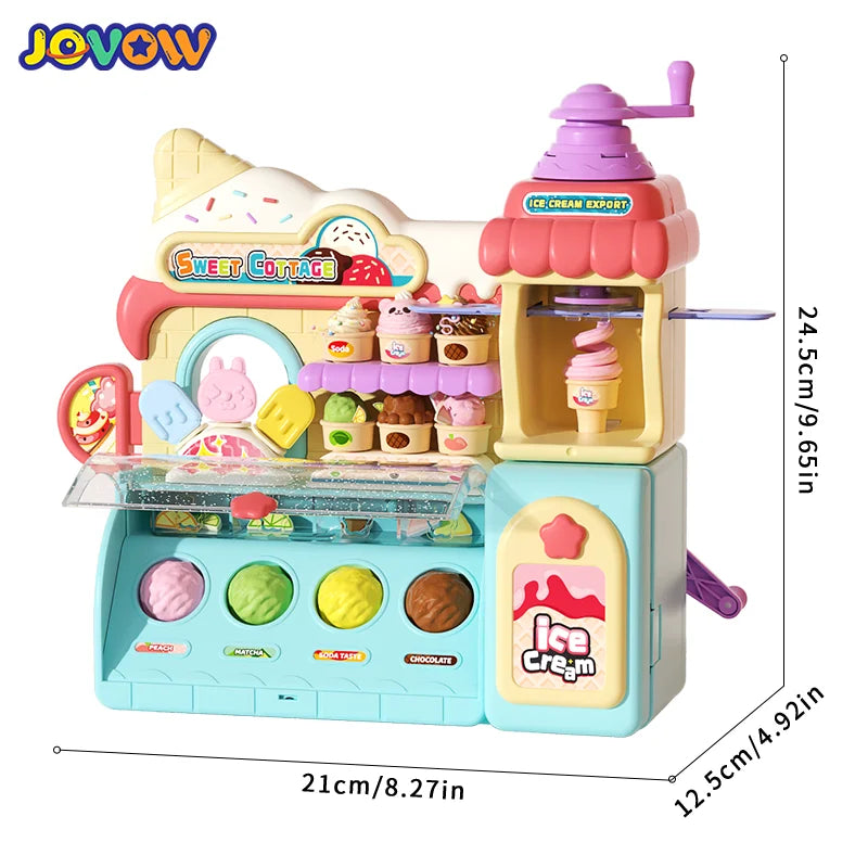 Children's Color Clay Noodle Machine DIY Play Dough Tools Ice Cream