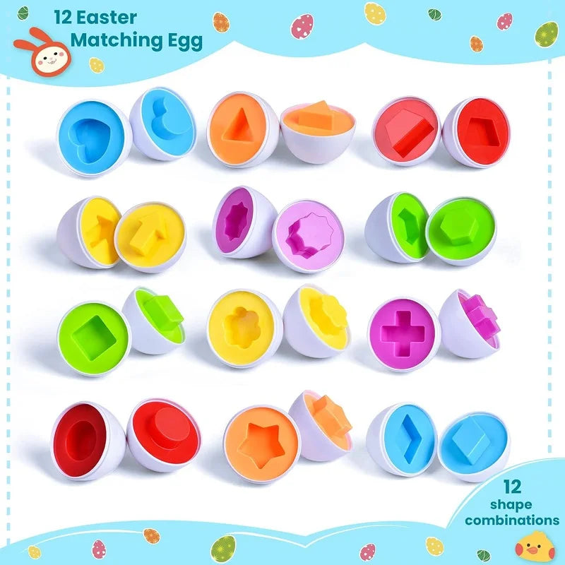 Matching Eggs Toys for Toddlers 1 2 3Y