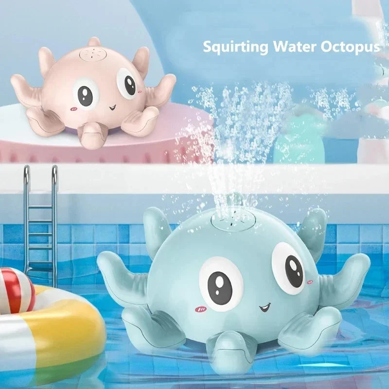 Baby Bath Toys Electric Octopus Automatic Sprinkler