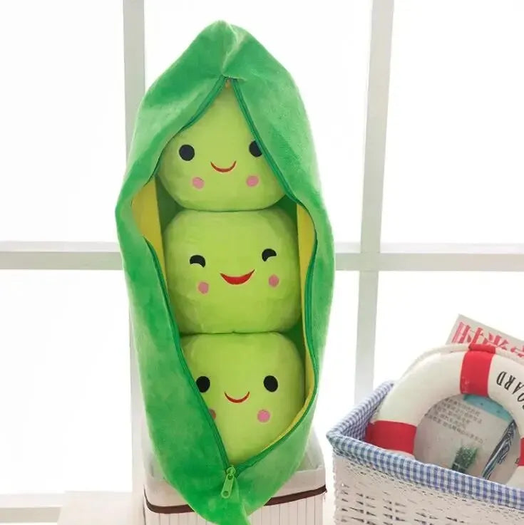 Cute Plush Peas Filled Plant Toy Creative Pea