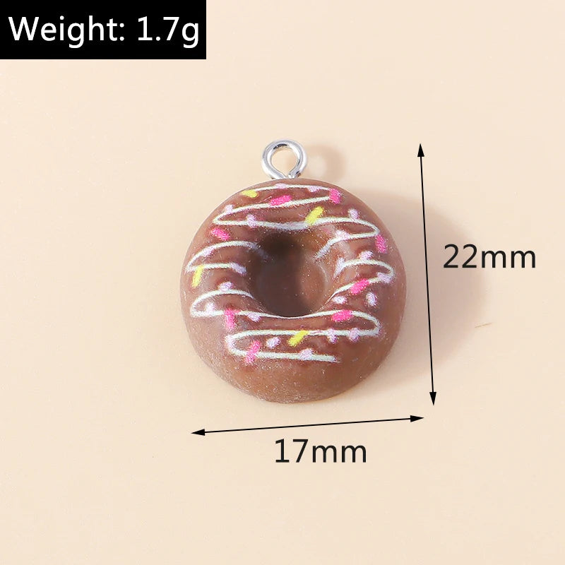 New In Mix Kawaii Sweet Dessert Pendant Lovely Donuts Charms