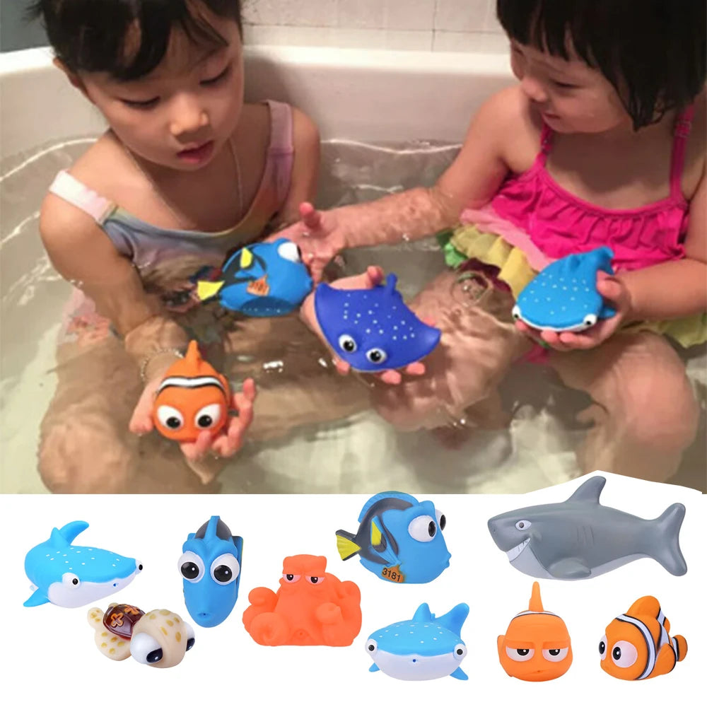 Marine Animal Bath Toys Cute Shark Bat Fish