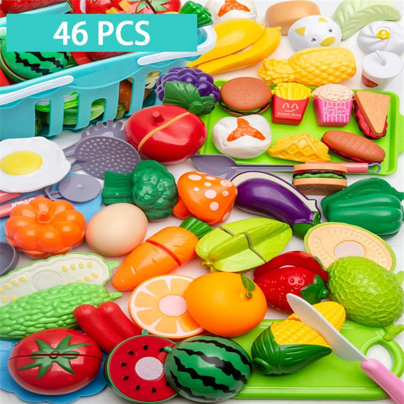 Educational Toy Plastic Kitchen Toy Set Cut