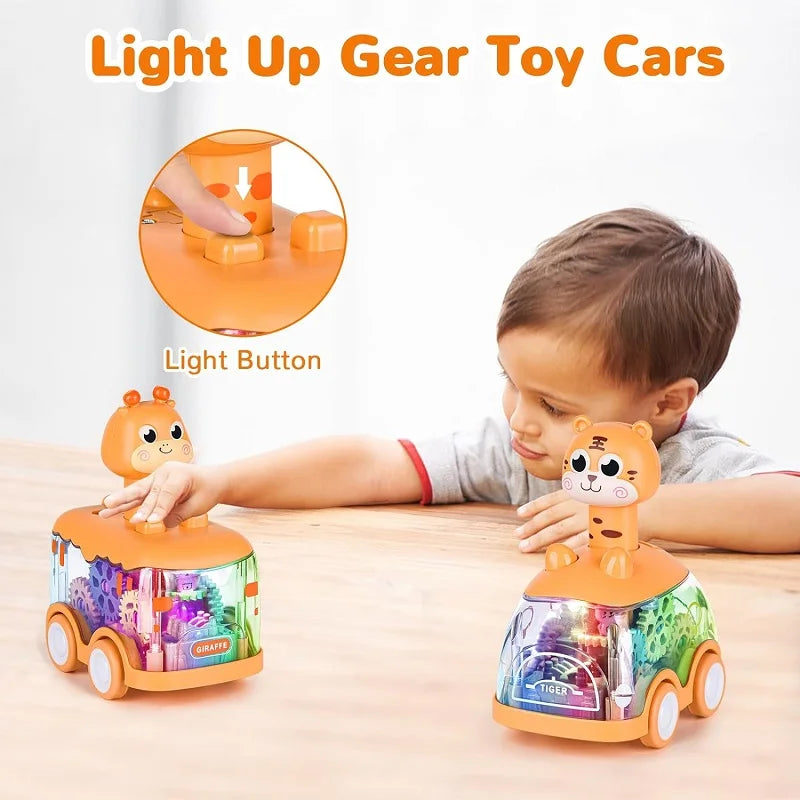 Baby Animal Car Toys Toddler Press and Go