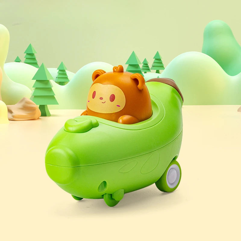 Baby Animal Car Toys Toddler Press and Go