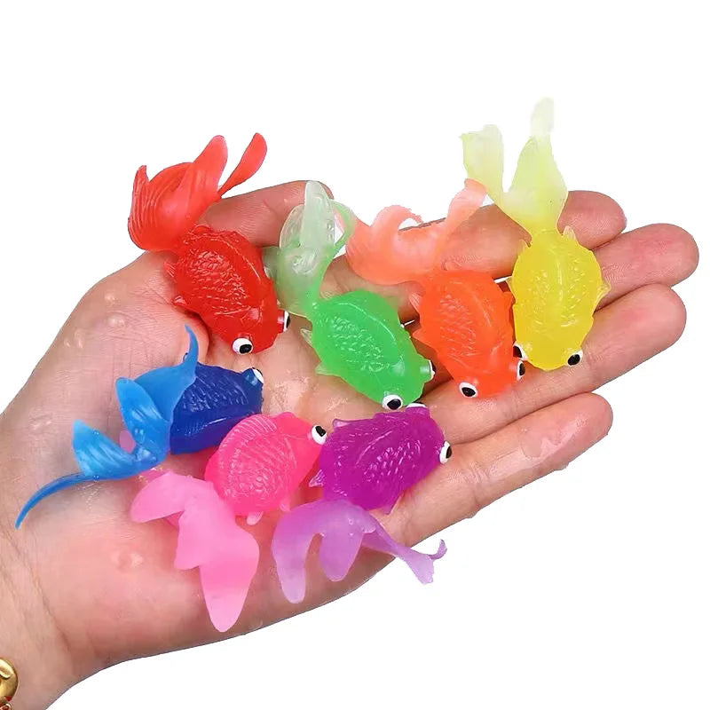 Kawaii Simulation Rubber Goldfish Baby Bath