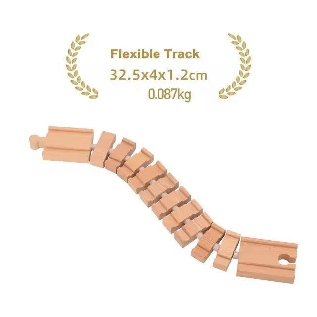 New Wooden Track Accessories Beech Wood Railway Train