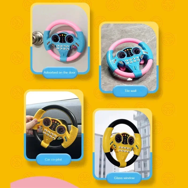 Infant Shining Simulation Steering Wheel Toys