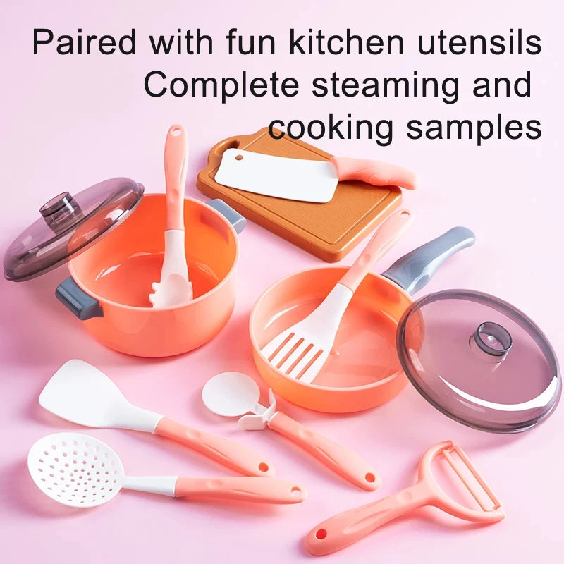 Cooking Toys Pink Kitchen Toy Set Girl Boy