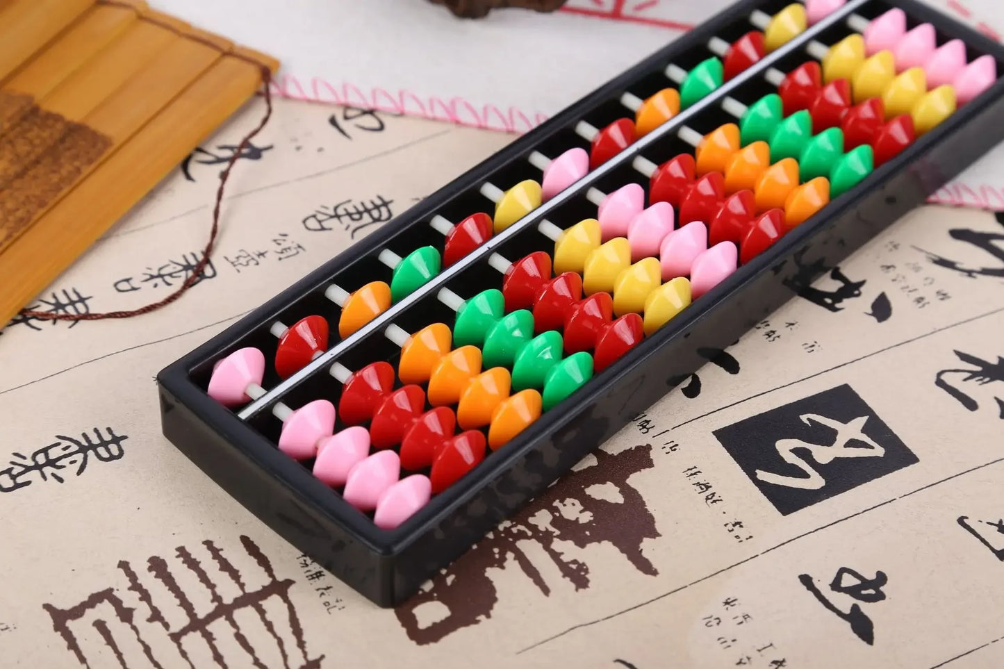 Portable Chinese 13 Digits Column Abacus Arithmetic Soroban Calculating