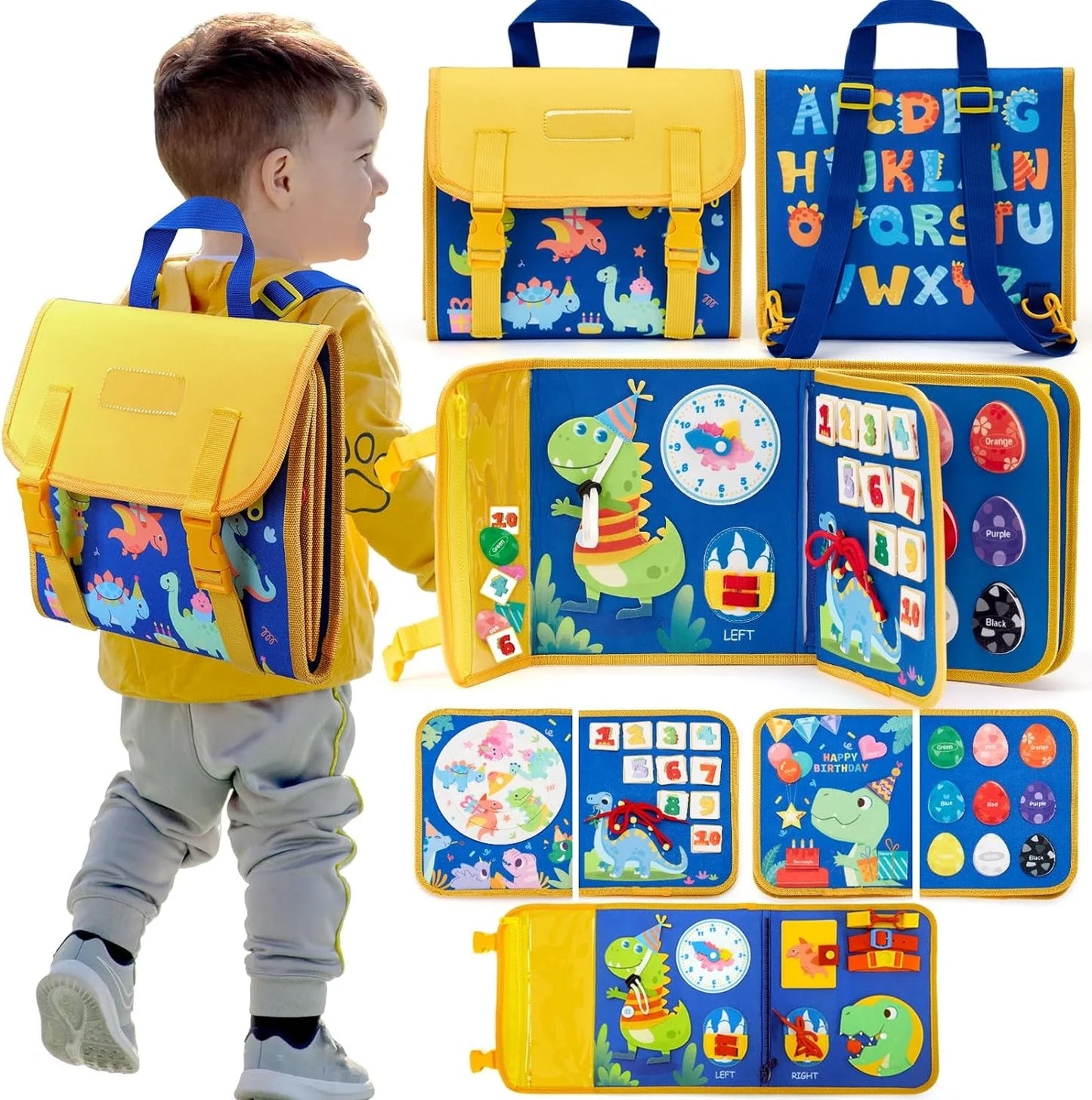 Toddlers Toys Busy Board Montessori Busy Backpack Preschool