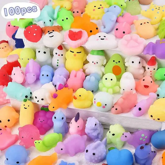 Mochi Squishies Kawaii Cartoon Relief Stress Ball Squeeze