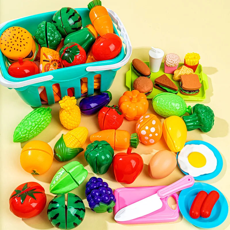 Educational Toy Plastic Kitchen Toy Set Cut