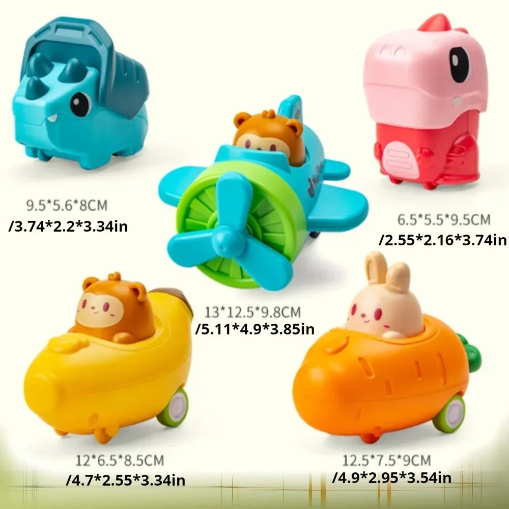 Baby Animal Car Toys Toddler Press and Go